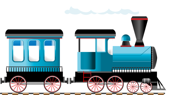 Паровоз с вагонами для детей