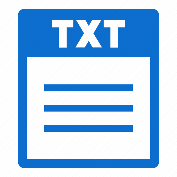 Иконка текстового документа