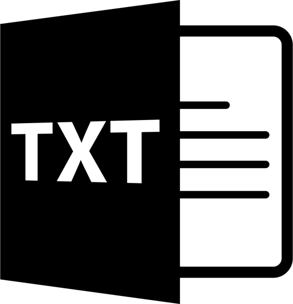 Txt значок