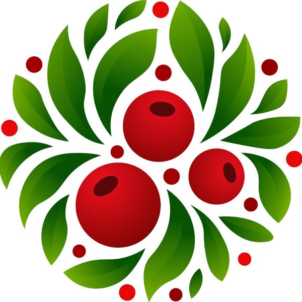 Клюква стилизация