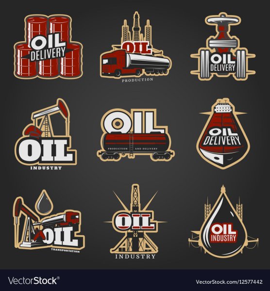 Шаблон логотипа нефтяной компании