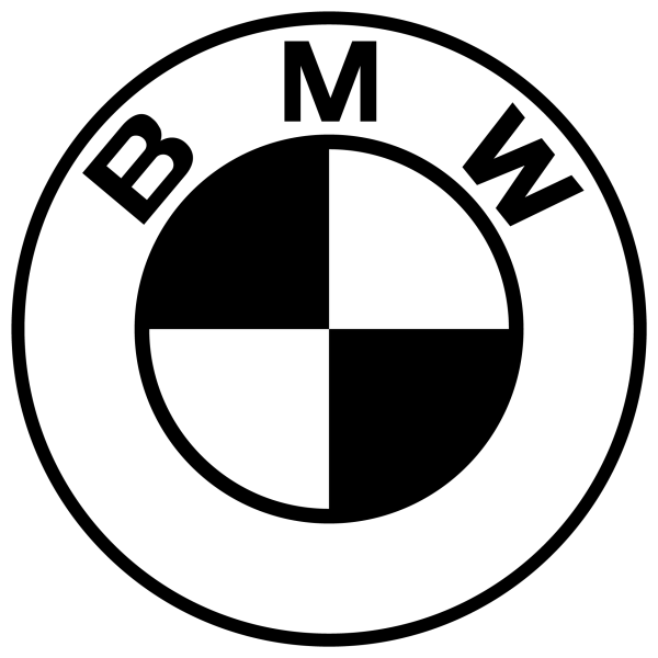 Логотип БМВ черно белый
