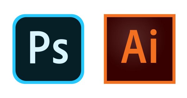 Значки иллюстратора и фотошопа