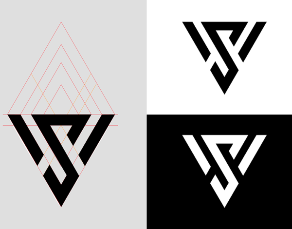 Логотип v вектор