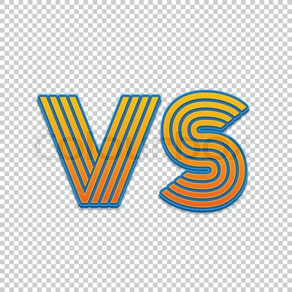 Буквы vs на прозрачном фоне