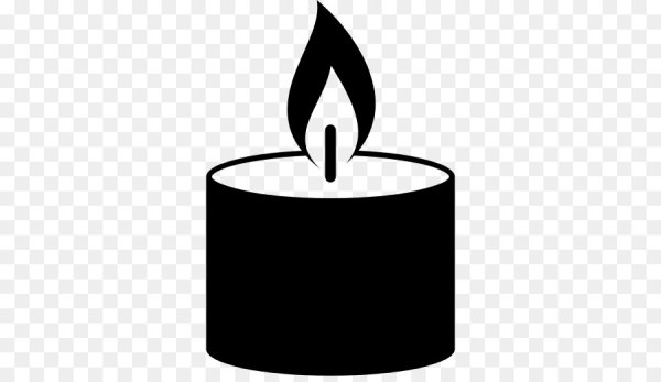 Свеча черно белая