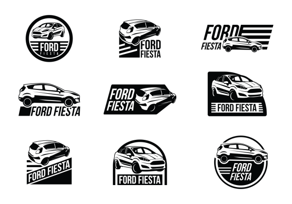 Форд эмблема вектор
