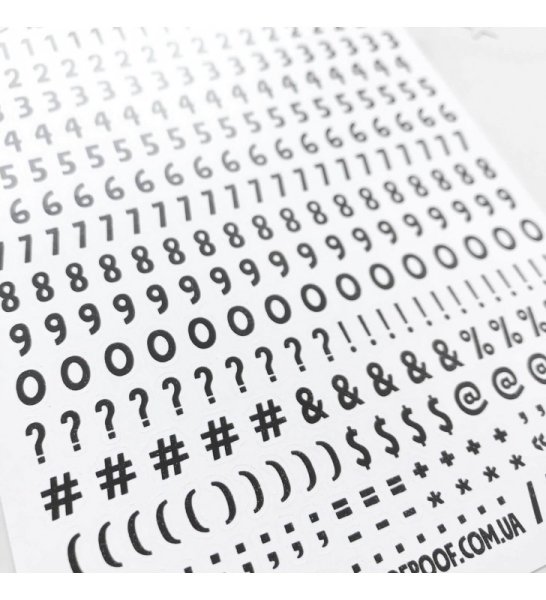 Красивые цифры трафарет