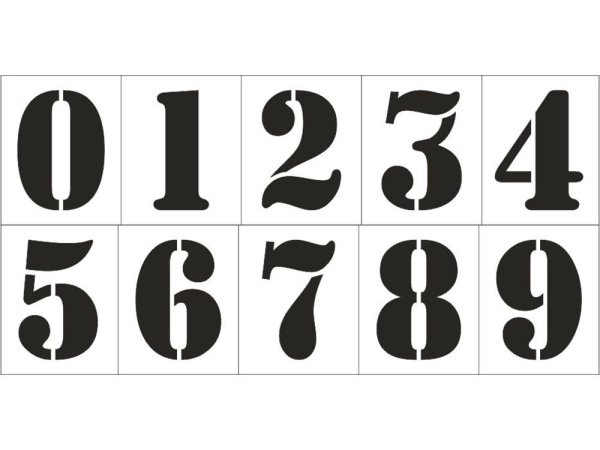 Математические цифры цветные