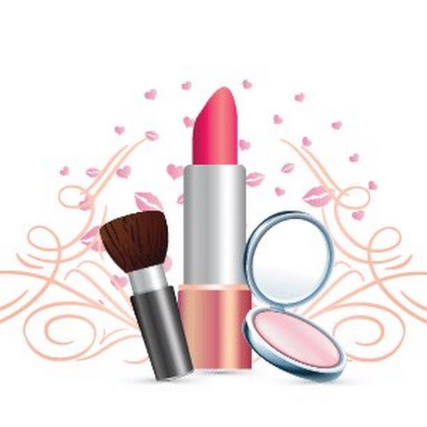 Мультяшная девушка с косметикой