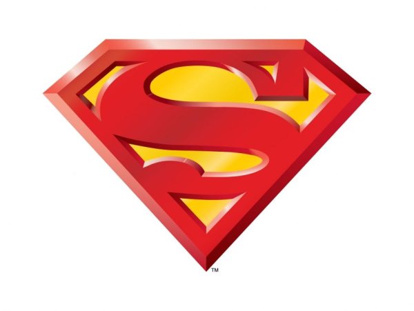 Знак Супермена на прозрачном фоне