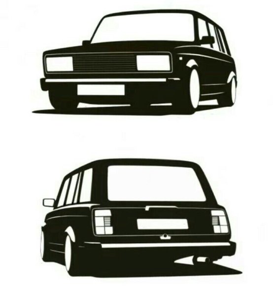 ВАЗ 2104 вектор сбоку