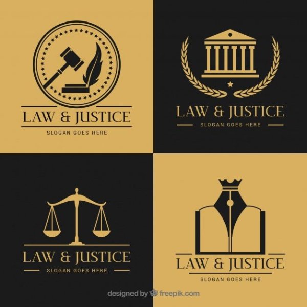 Современные логотипы юриста