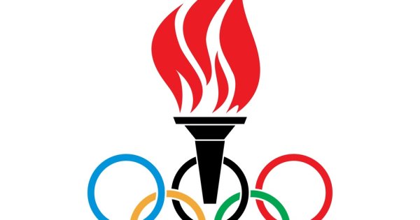 Олимпийские кольца и факел