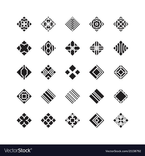 Орнамент в виде ромба