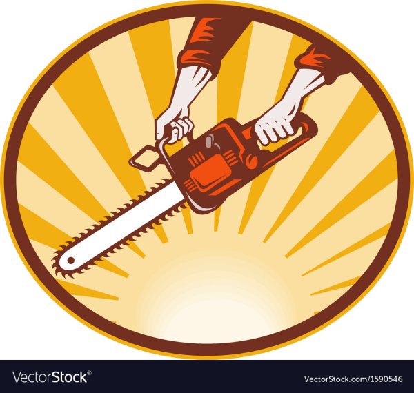 Стилизованная бензопила