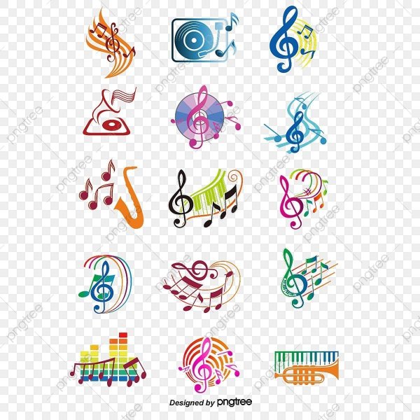 Логотипы музыкальных соцсетей