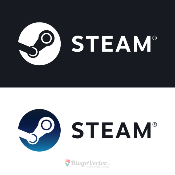 Steam logo vector