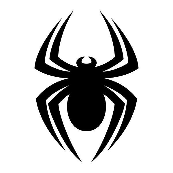 Паук вектор чб