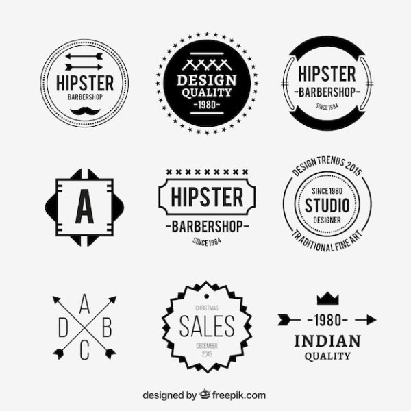Хипстерские логотипы