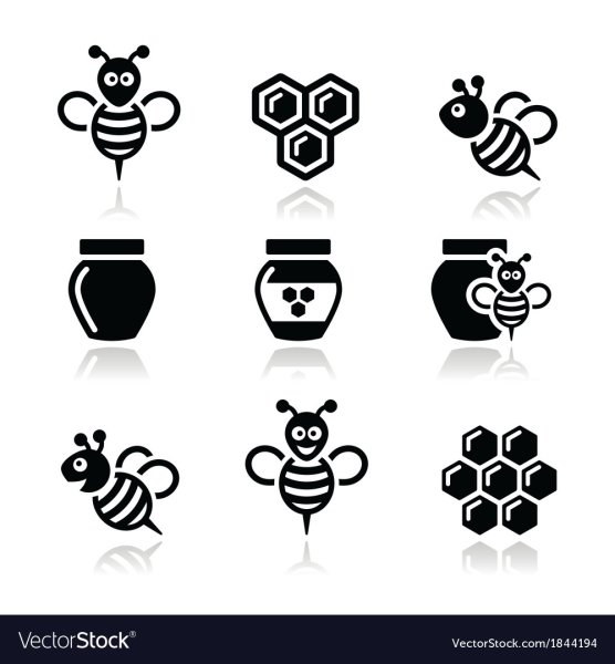 Пчела и мёд пиктограмма