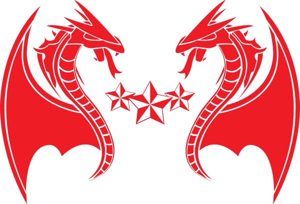 Два дракона логотип