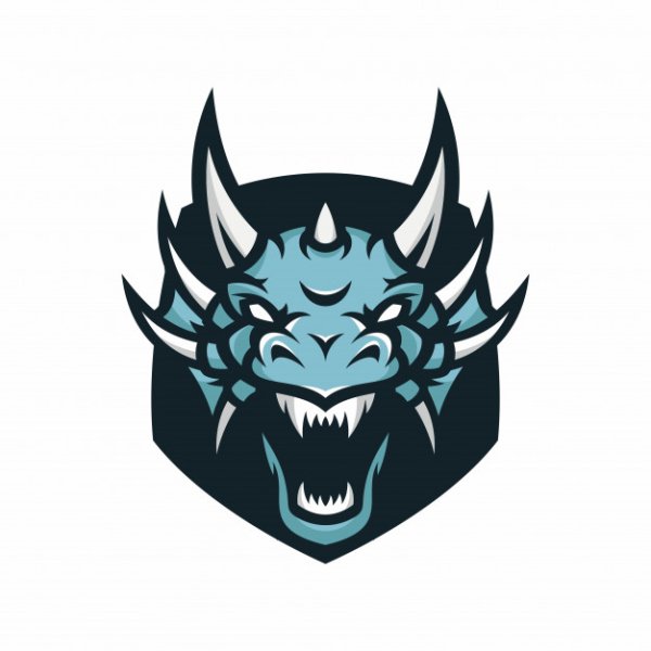 Лицо дракона вектор