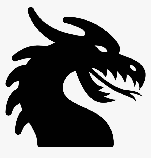 Силуэт головы дракона