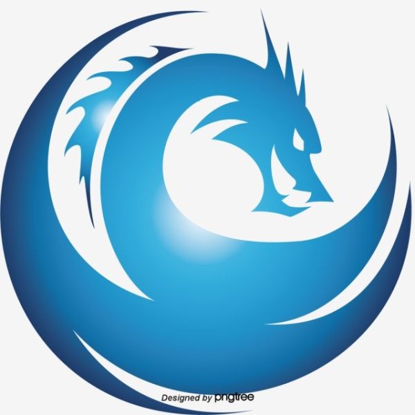 Синий дракон логотип