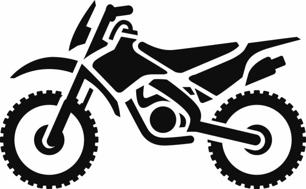 Мотоцикл эндуро вектор