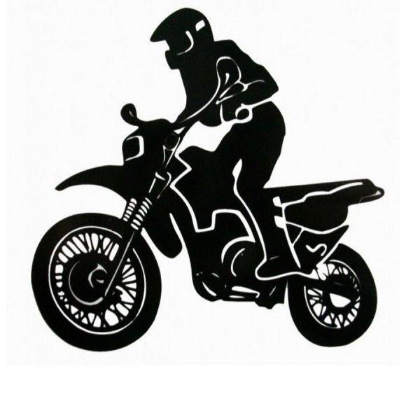 Мотоцикл эндуро вектор