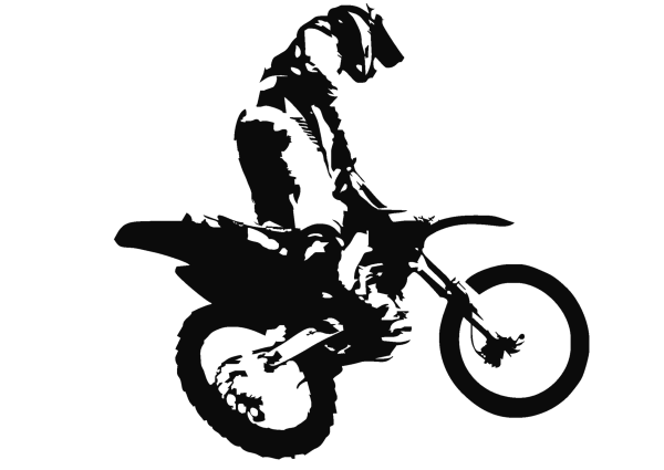 Эндуро силуэт мотоцикл