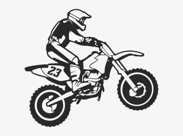 Эндуро трафарет