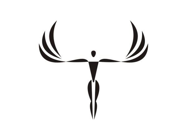 Человек с крыльями логотип