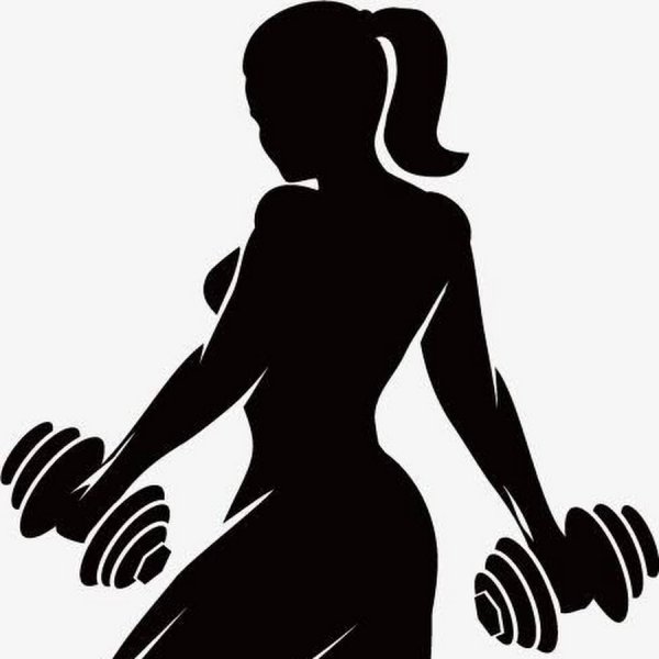 Силуэт спортивной девушки