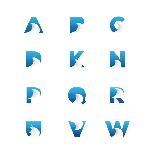 Логотипы буквенные вектор