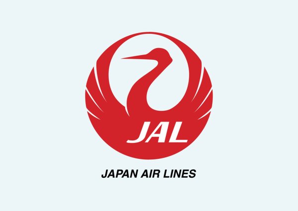 Логотип красный Аист JAL