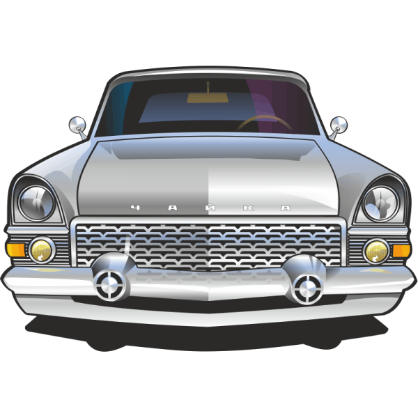 Автомобиль Чайка вектор