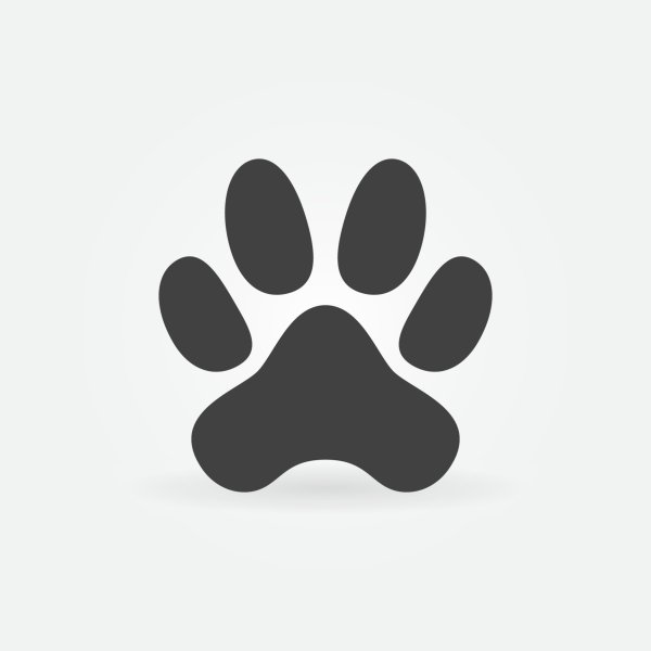 Лапа вектор стоит вертикально