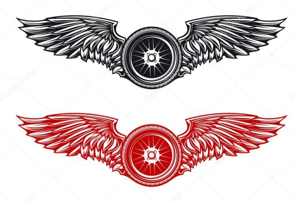Колесо с крыльями