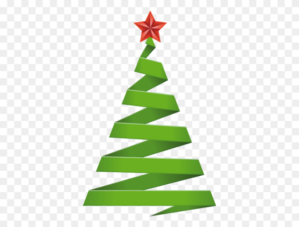 Елка из ленты вектор