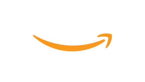 Amazon логотип на белом фоне