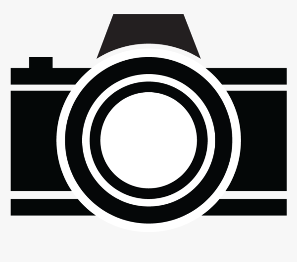 Фотоаппарат сбоку вектор