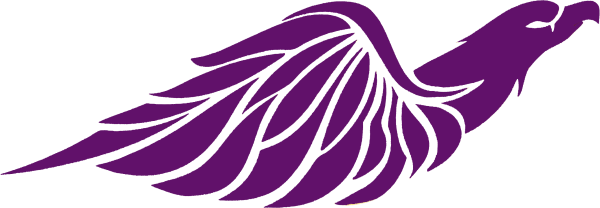 Сиреневая птица для логотипа