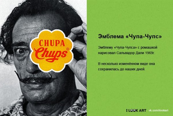 Сальвадор дали придумал логотип Чупа Чупс