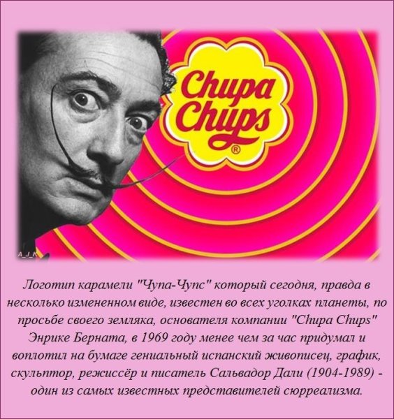 Логотип Чупа Чупс Сальвадор дали