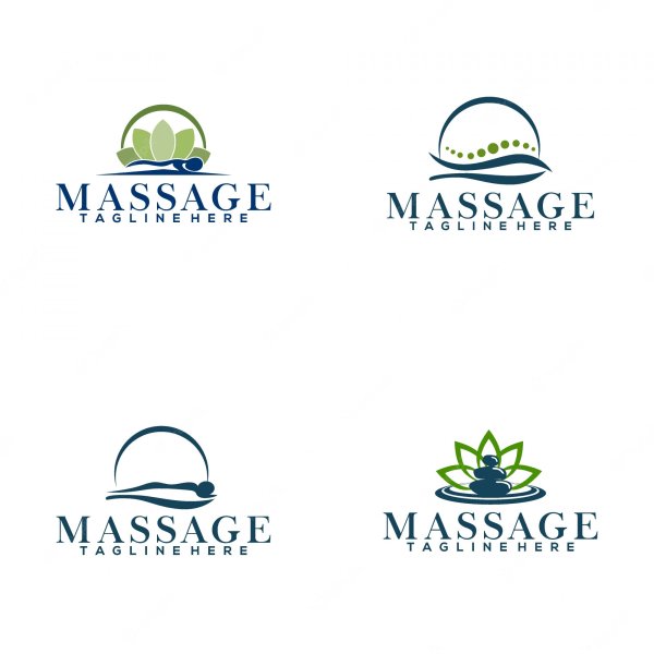 Шаблон массаж логотип