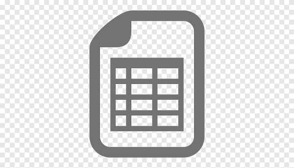 Таблица иконка без фона