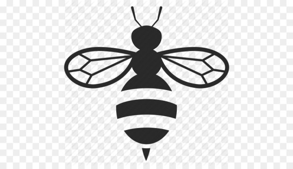 Пчела силуэт