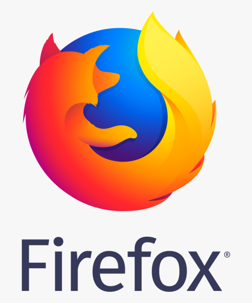Mozilla Firefox иконка черно-белая